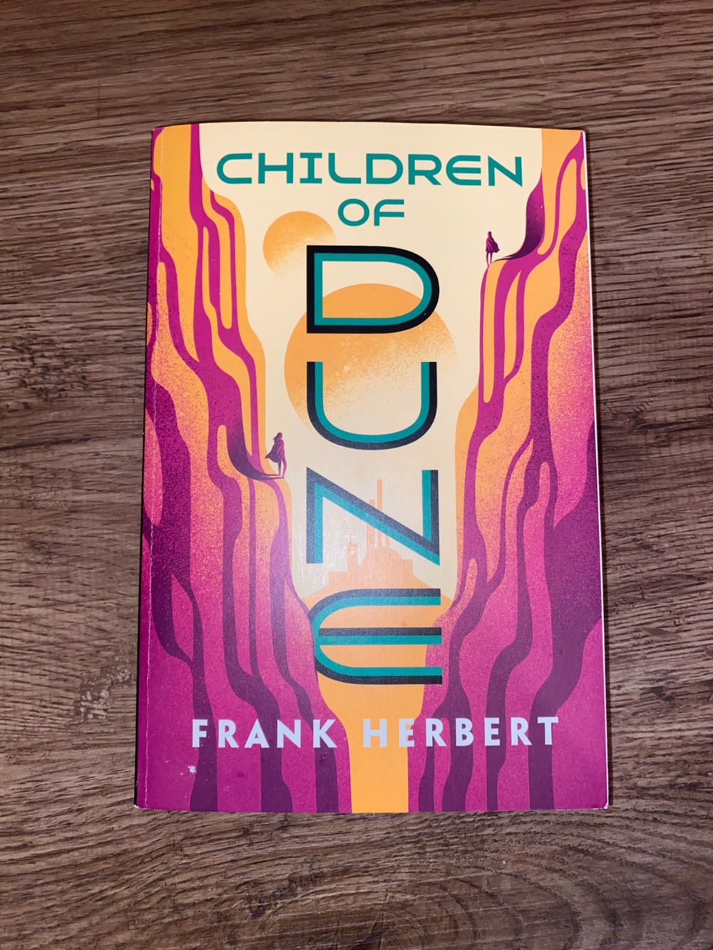 Children of Dune Book - Pink and Orange Cover by Frank Herbert